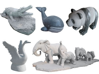 Granite Animal Carvings