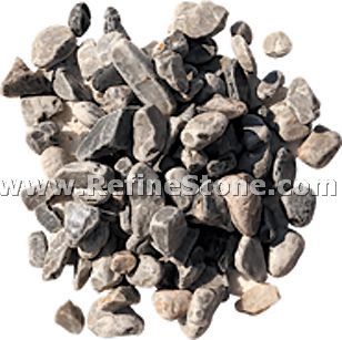 Black tumbled pebblestone
