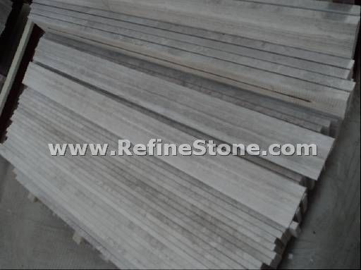 White wooden marble skirting