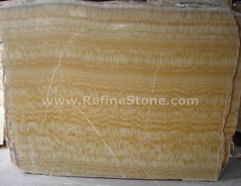 yellow onyx marble slab