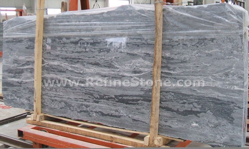 wave grey marble slab