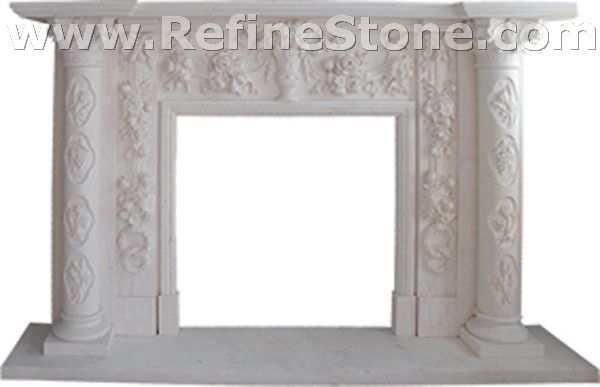 Carved fireplace and fireplace surrounds,C1302