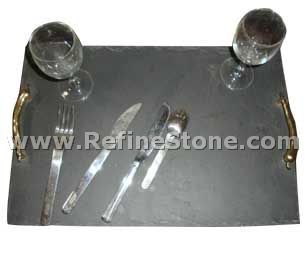 slate stone plate/ stone tableware/slate tray/slate cheese board
