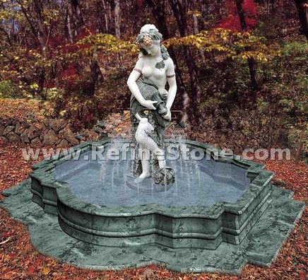 nude girl water fountain