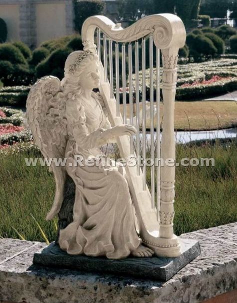 Marble human carving