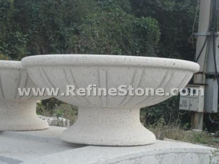 stone flowerpot