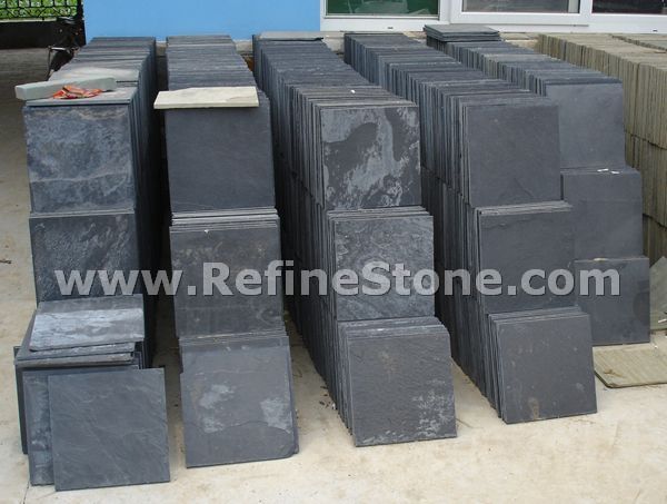 dark black slate30x30cm