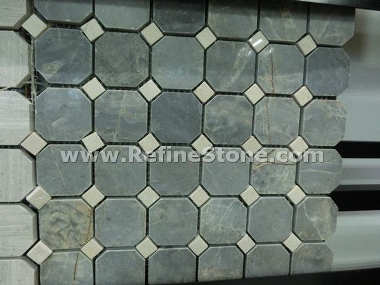 green marble mosaic