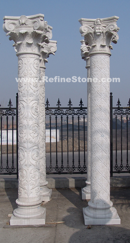Roman Marble Carving Column