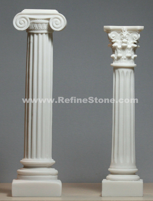 Hand-carved Column