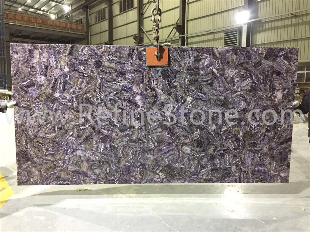 Purple semiprecious stone