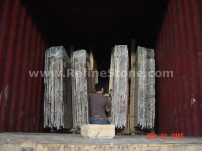 Loading slabs at the factory